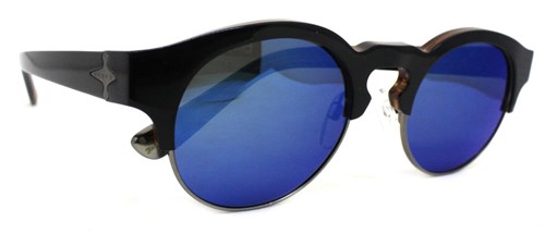 Óculos de Sol Evoke Capo Iii G22S Black Turtle Gun Silver Flash Mirror (Preto G22s, 49-21-140)