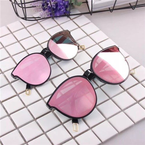 Óculos de Sol Fashion Espelhado Adulto (Espelhado Rosa, Adulto)
