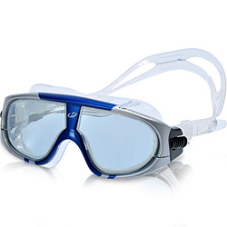 Óculos Extreme Triathlon Mask - Fumê/Azul/Prata - Hammer Head