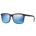 Oculos Sol Arnette Chenga An4240 01/55 Preto Fosco Lente Azul Espelhada