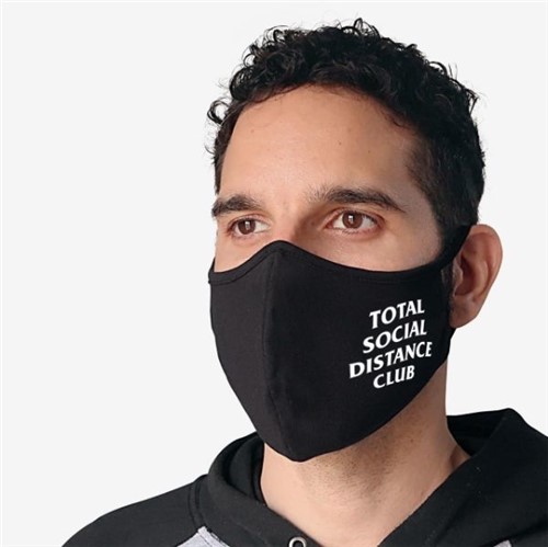 Offbr Máscara de Proteção – Total Distance Club (Preto, ÚNICO)