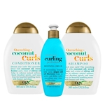 OGX Coconut Curls e Argan Oil Curling Perfection Kit - Shampoo + Condicionador + Creme de Pentear