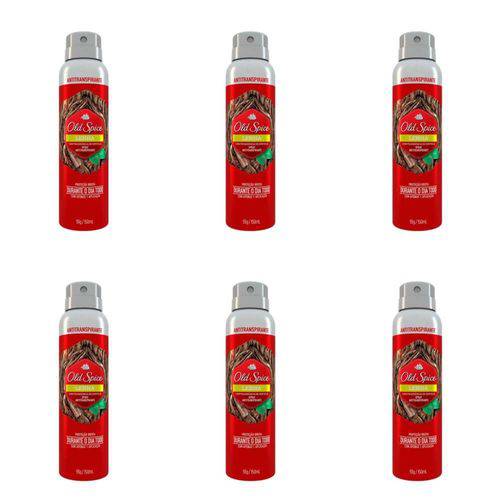 Old Spice Lenha Desodorante Aerosol Masculino 150ml (kit C/06)