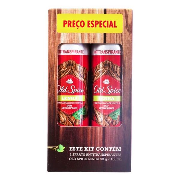 Old Spice Lenha Desodorante Aerosol Masculino 2x150ml