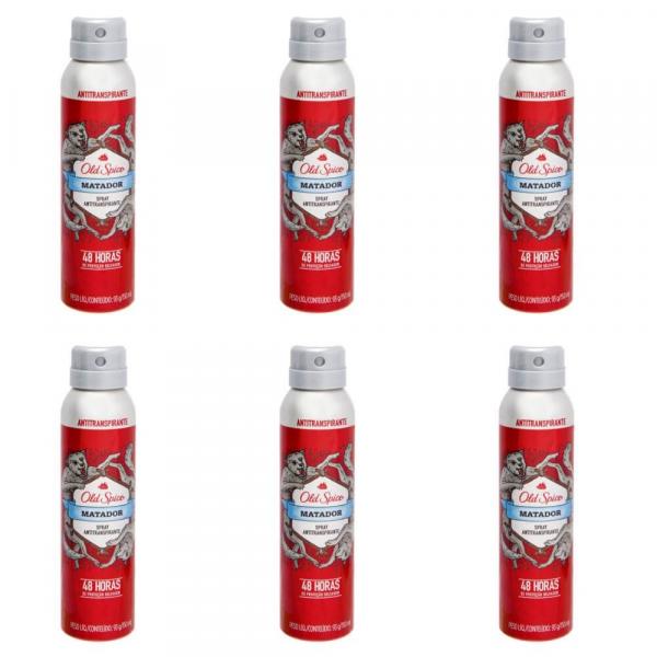 Old Spice Matador Desodorante Aerosol Masculino 150ml (Kit C/06)