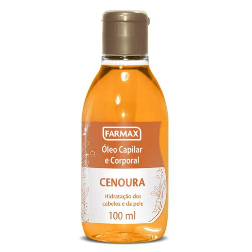 Óleo Capilar e Corporal Farmax Cenoura 100ml OLEO CAB/CORPO FARMAX 100ML FR CENOURA