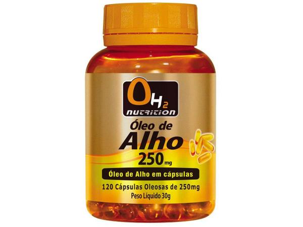 Óleo de Alho 250 Mg 120 Softgels - OH2 Nutrition