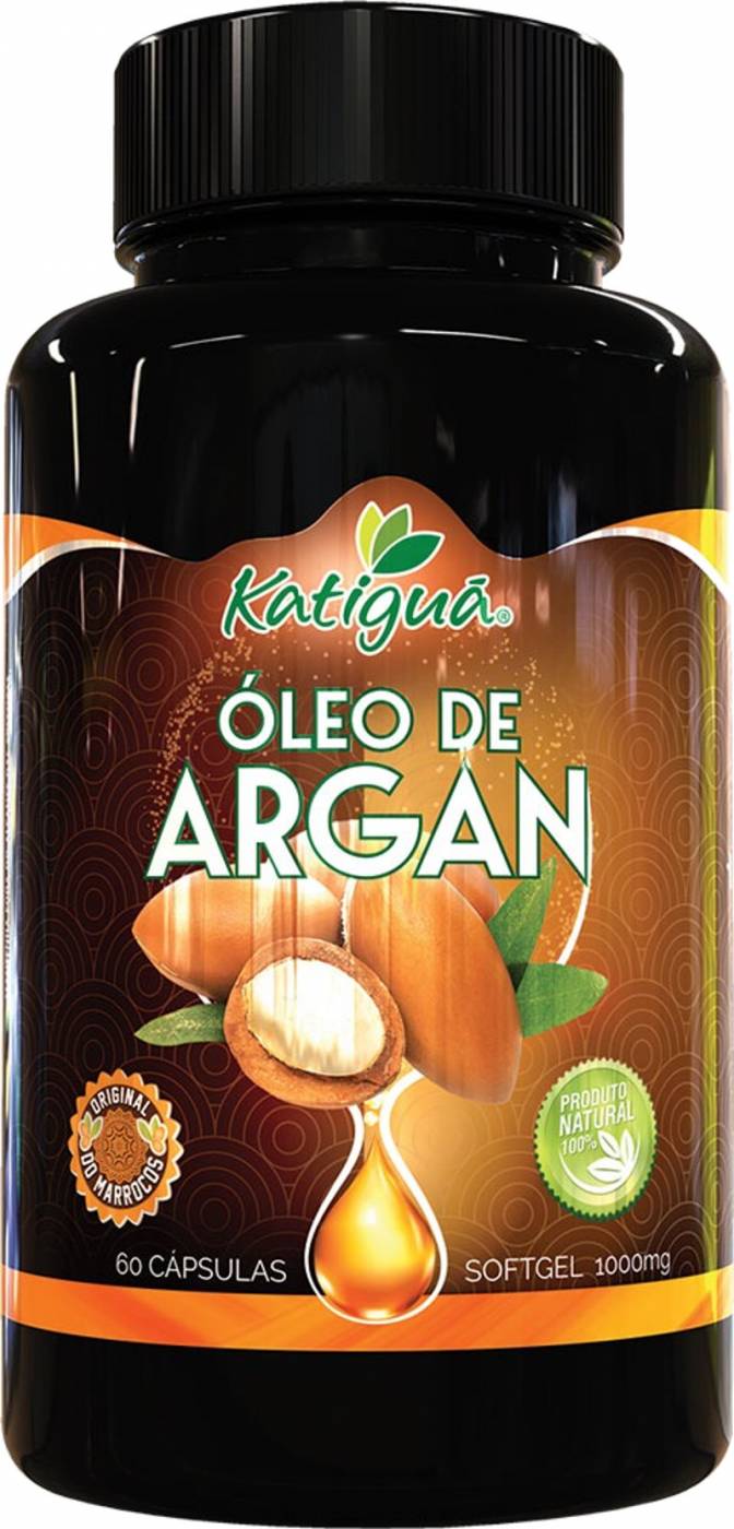 Oleo de Argan 1000mg 60 Cápsulas Katigua