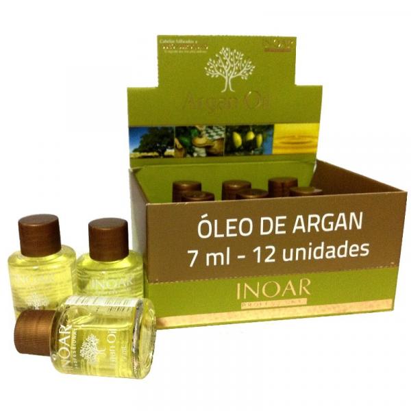 Óleo de Argan Inoar 7ml - Argan Oil - Caixa 12 Un