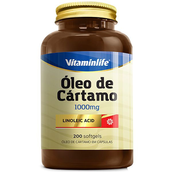 Óleo de Cártamo 200 Cápsulas - Vitamin Life