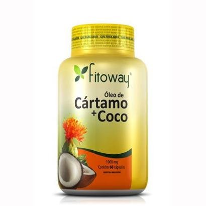 Óleo de Cartamo + Côco - 60 Cápsulas - Fitoway