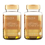 Óleo de Cártamo com Chia e Vitamina e - 2 Un de 60 Cápsulas - Upnutri Premium