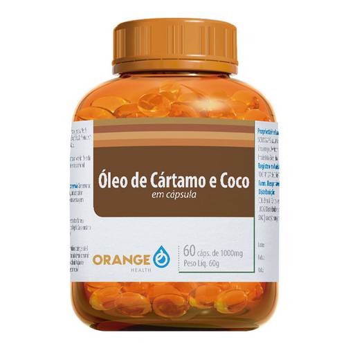 Óleo de Cartamo com Coco - 60 Capsulas - 1000mg