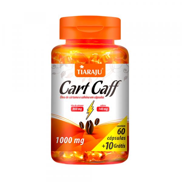 Óleo de Cártamo e Cafeína Cart Caff - Tiaraju - 60 Cápsulas de 1000mg