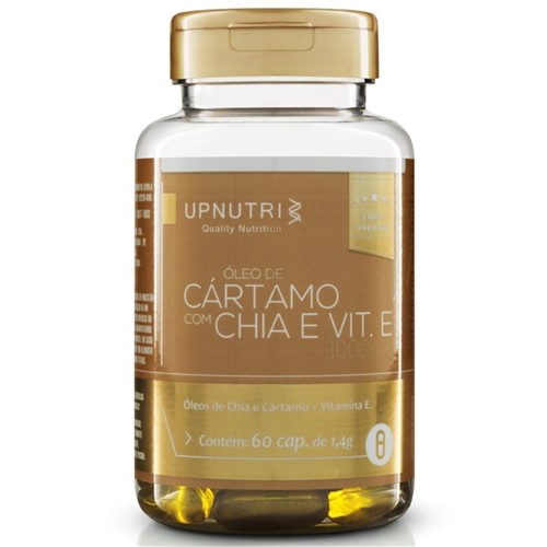 Óleo de Cártamo + Óleo de Chia + Vitamina e (60 Cápsulas) Upnutri