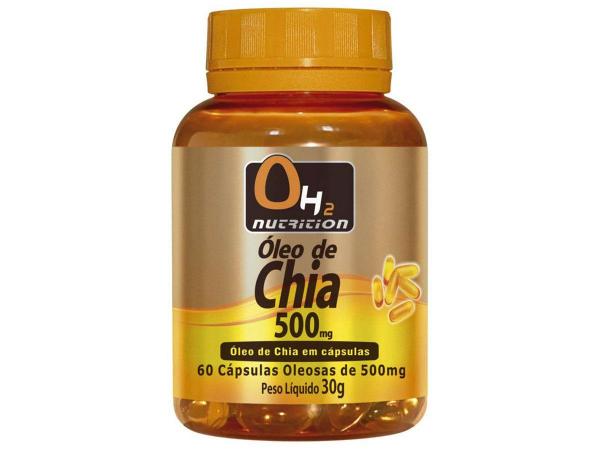 Óleo de Chia 500 Mg 60 Softgels - OH2 Nutrition