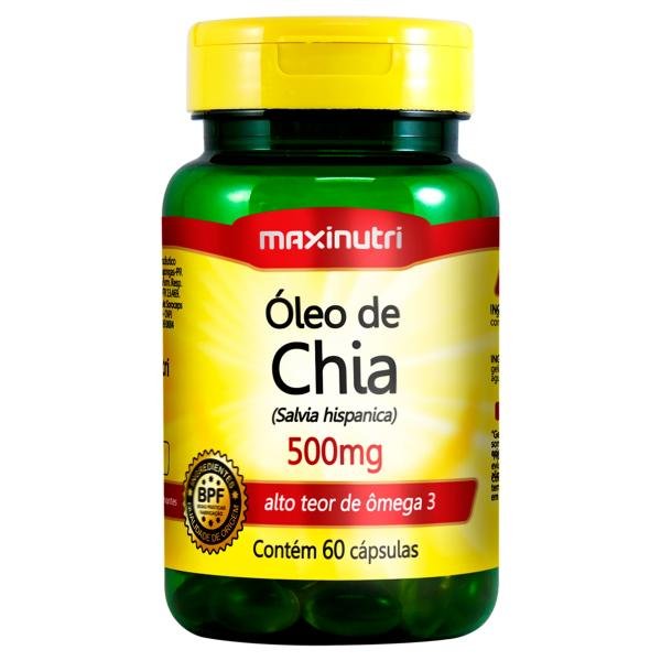 Oleo de Chia 500mg 60cps Maxinutri
