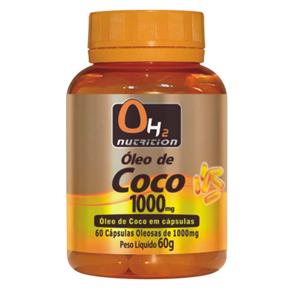 Óleo de Coco 1000mg Oh2 Nutrition - 60 Softgels