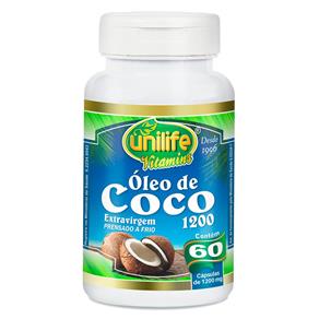 Óleo de Coco (1200mg) 60 Cápsulas - Unilife