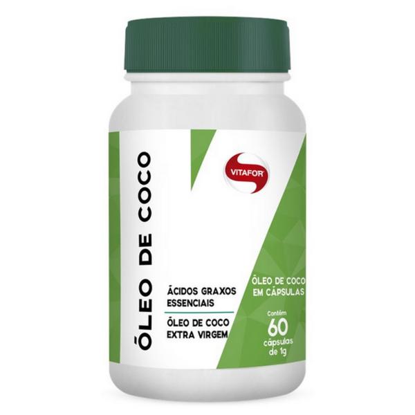 Óleo de Coco 1g Soft Gel Vitafor 60 Cápsulas