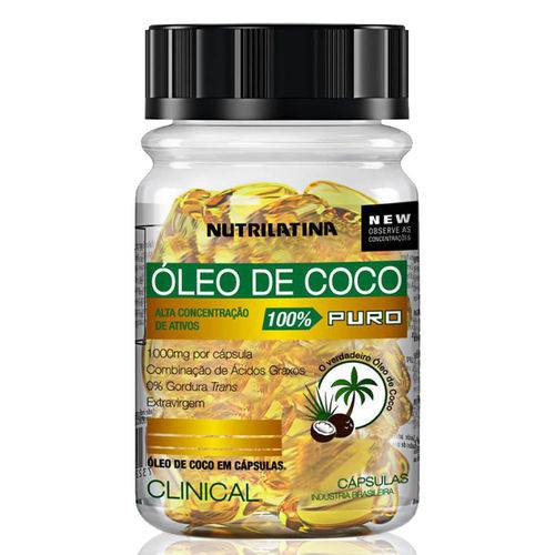 Óleo de Coco Clinical - 30 Cápsulas - Nutrilatina
