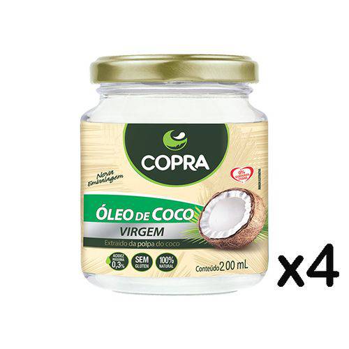 Óleo de Coco Copra Virgem 4 X 200ml