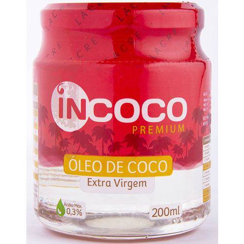 Óleo de Coco Extra Virgem 200ml Incoco Premium