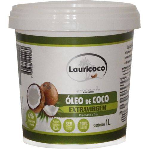 Óleo de Coco Extra Virgem 1 Litro - Lauricoco