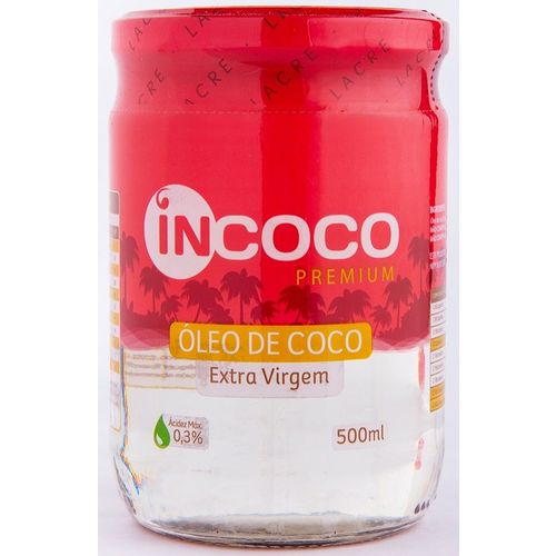 Óleo de Coco Extra Virgem 500ml Incoco Premium