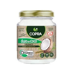 Óleo de Coco Extra Virgem - Copra - Orgânico - 200ml