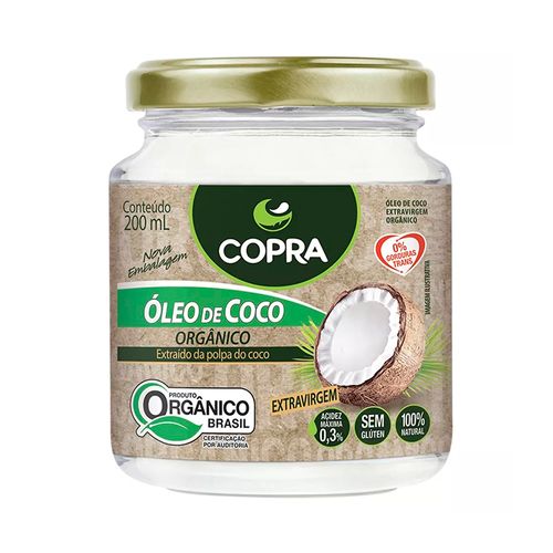 Óleo de Coco Extra Virgem Orgânico - Copra - 200ml