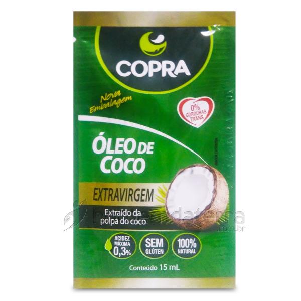 Óleo de Coco Extra Virgem Sachê 15ml - Copra