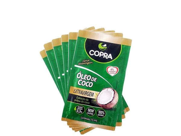 Óleo de Coco Extra Virgem Sachê 15ml - kit com 5 - Copra