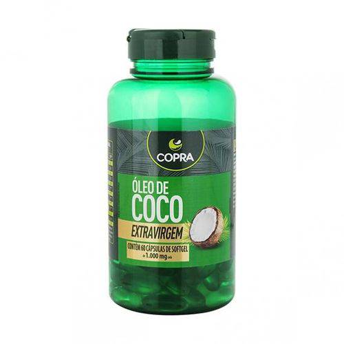 Óleo de Coco Extravirgem 60 Cápsulas - Copra Coco