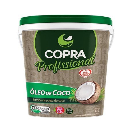 Óleo de Coco Orgânico Extra-Virgem 3,2L Copra