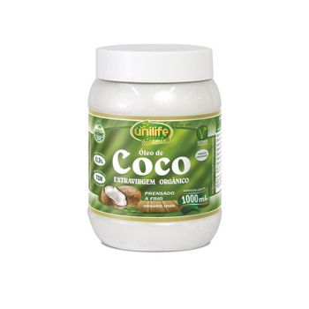 Óleo de Coco Orgânico Extra Virgem Unilife 1 Litro