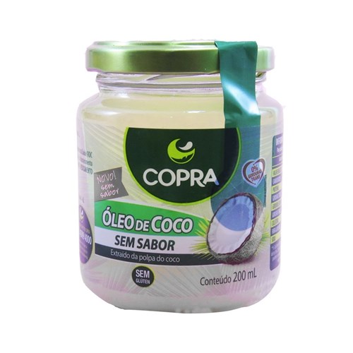 Óleo de Coco S/ Sabor Copra - 200Ml
