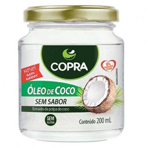 Óleo de Coco Sem Sabor Copra 200ml - 12 Unidades