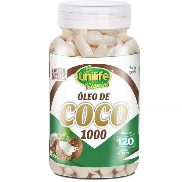 Óleo de Coco Unilife 120 Cápsulas