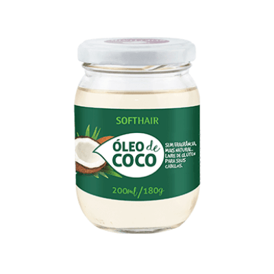 Óleo de Coco Vegano - Soft Hair 200Ml