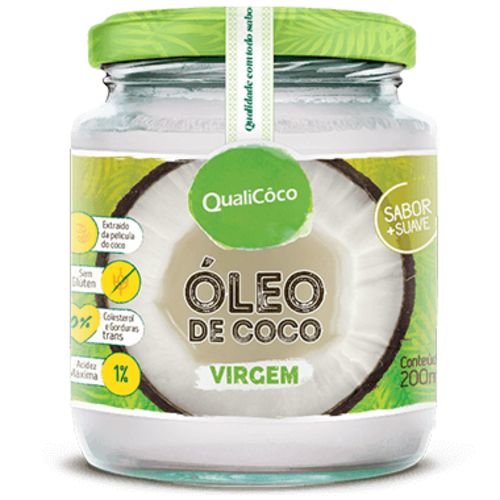 Óleo de Coco Virgem - 200ml - Qualicôco