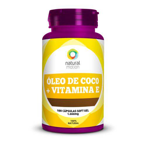 Óleo de Côco + Vitamina e 100 Cápsulas 1000mg