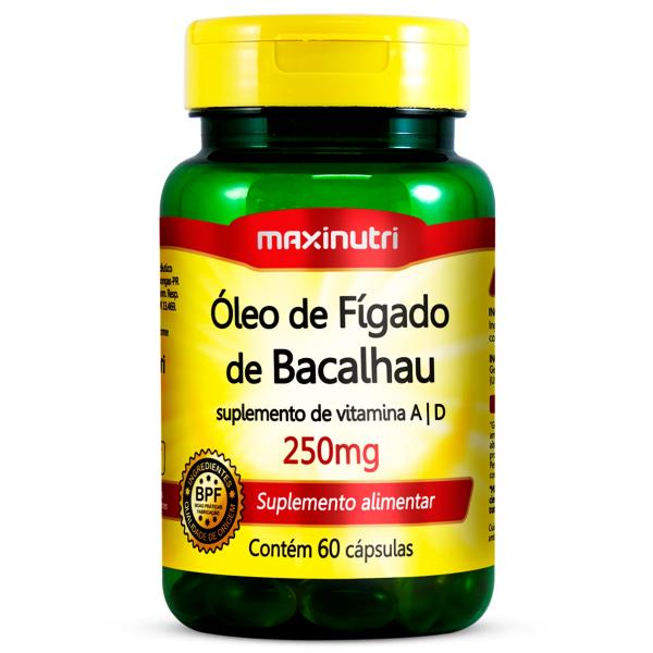 Oleo de Figado de Bacalhau 250mg 60cps Maxinutri