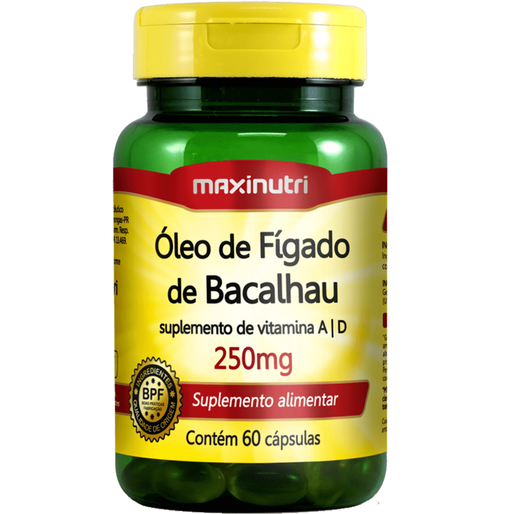 Oleo de Figado de Bacalhau 60Cps 250Mg Maxinutri