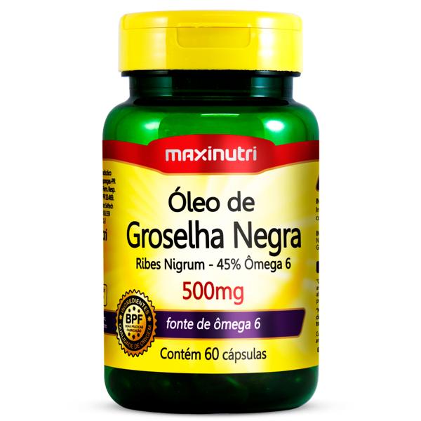 Oleo de Groselha Negra 500mg 60cps Maxinutri