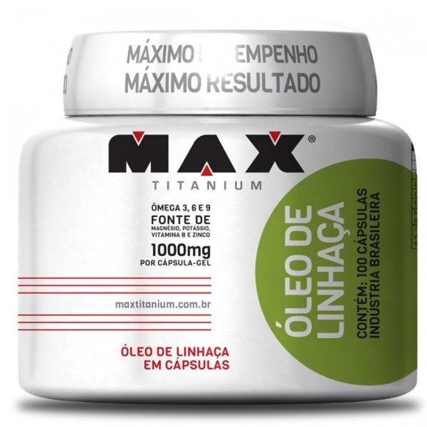 Oleo de Linhaca 100 Capsulas - Max Titanium