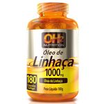 Óleo de Linhaça 1000mg - 180 Cápsulas Softgel - OH2 Nutrition