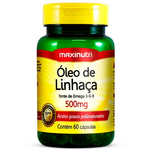 Oleo de Linhaca 500mg 60cps Maxinutri