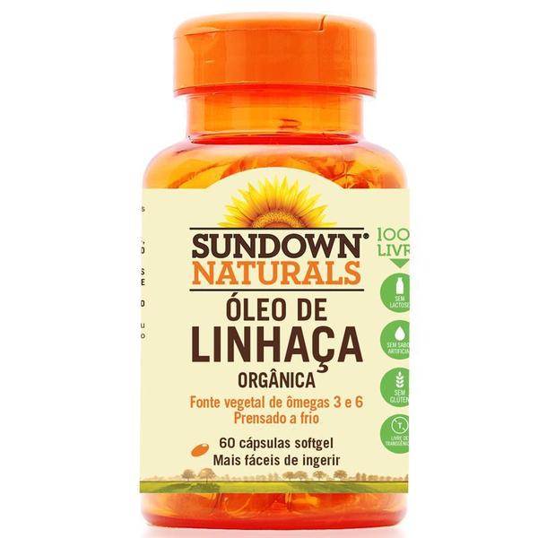 Óleo de Linhaça Dourada Sundown 60 Cápsulas - Sundown Naturals Vitaminas