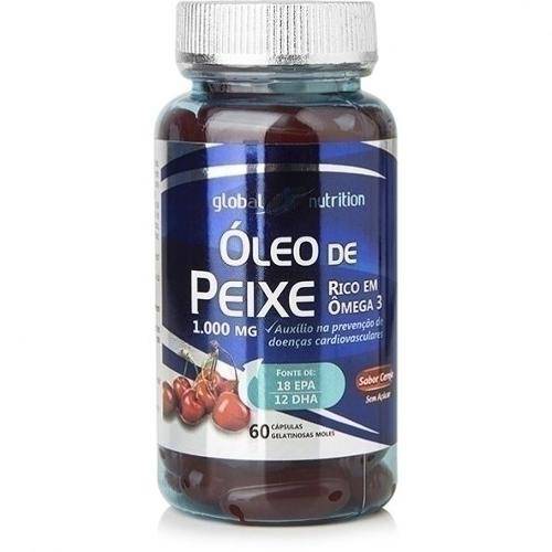 Oleo de Peixe Cereja 1000mg 60 Capsulas Global Nutrition